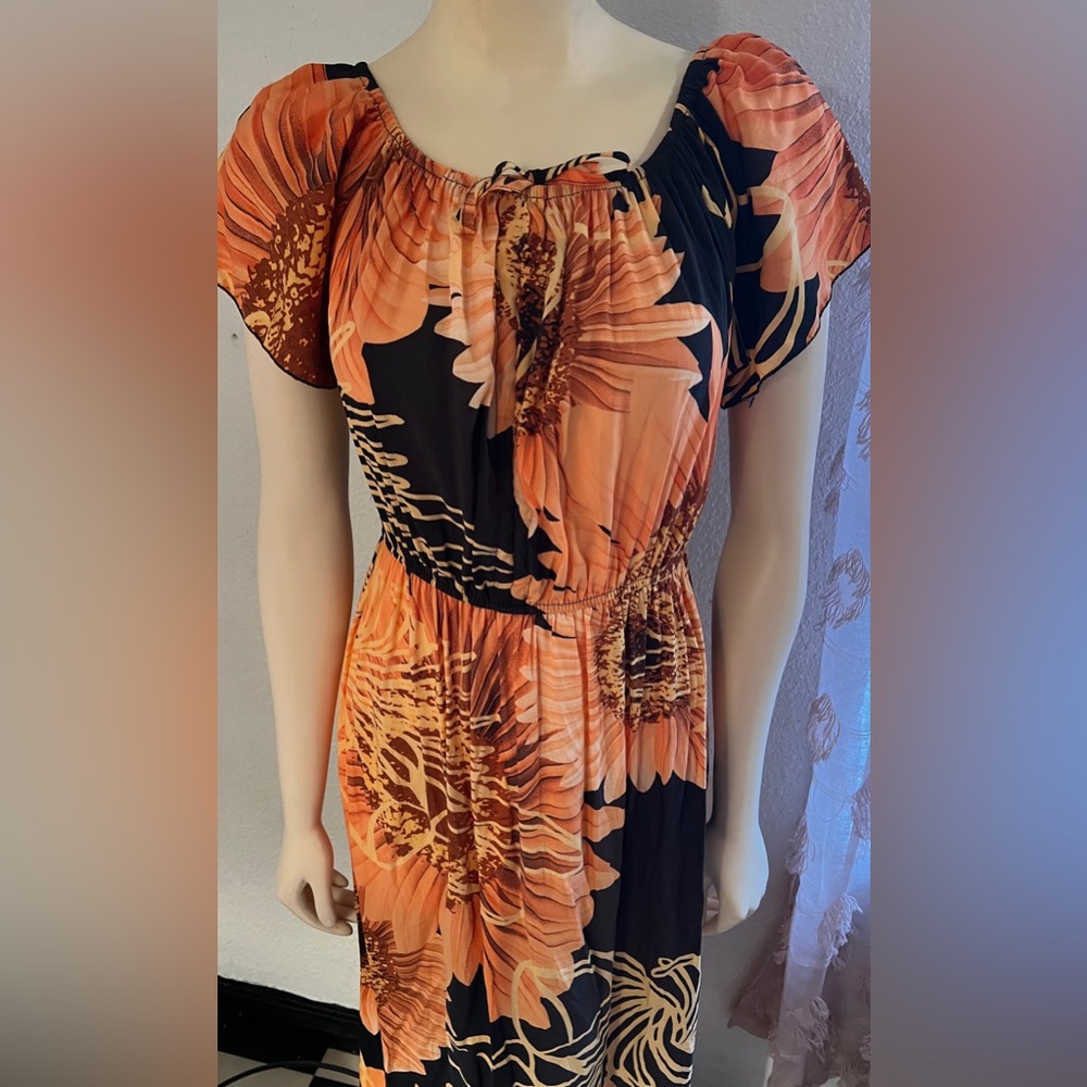 Boho floral print dress size smal